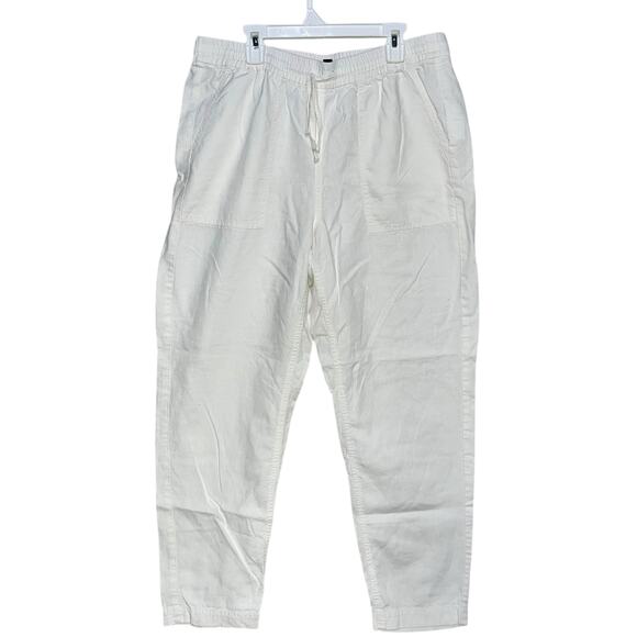 J. Crew Linen Blend Pants Seaside Drawstring Waist - Picture 2 of 8